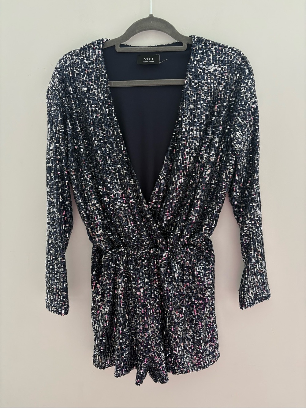 Vici Shine Bright Sequin Romper‎ - Picture 3 of 5